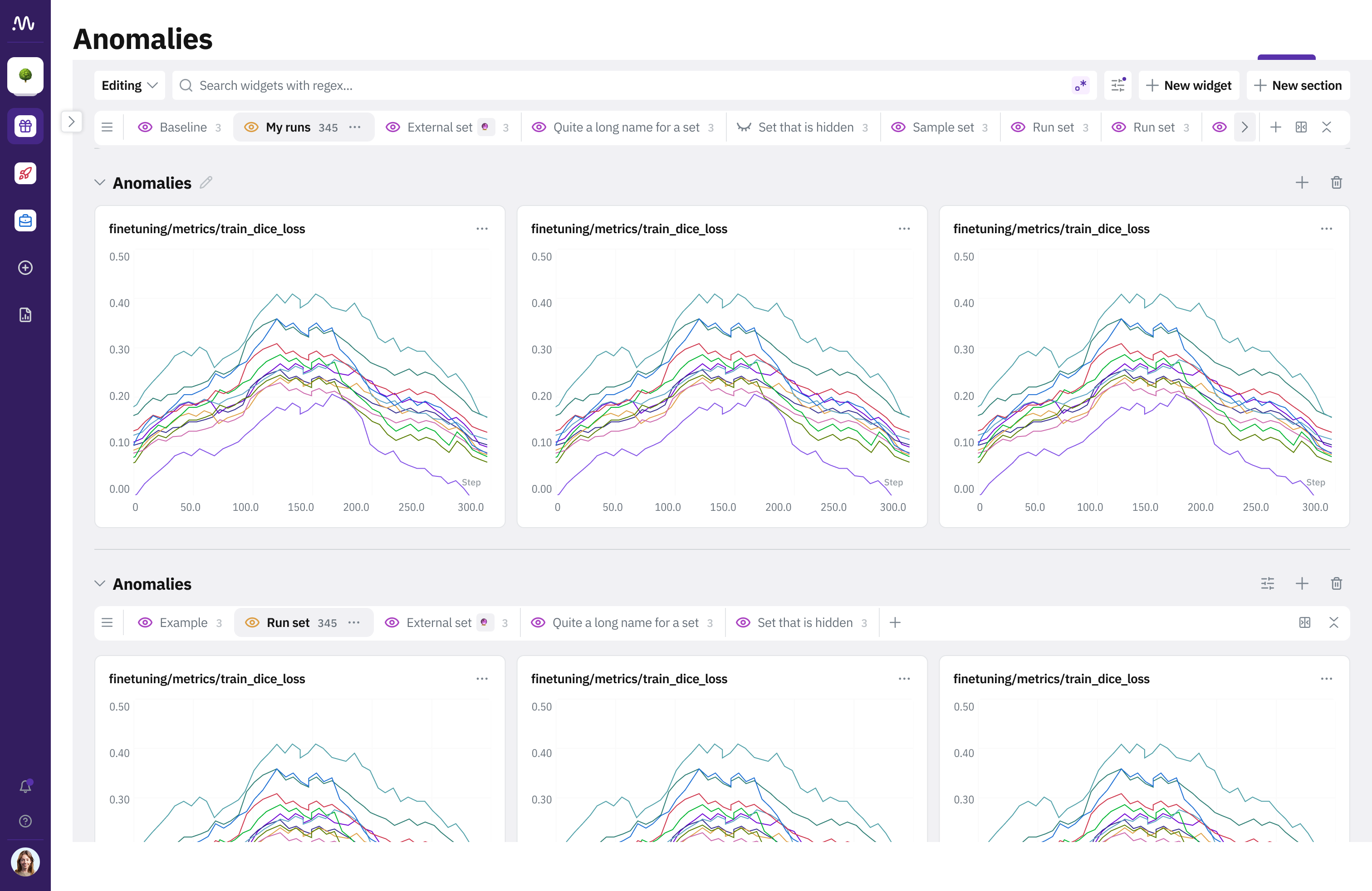 Existing Neptune Dashboards page